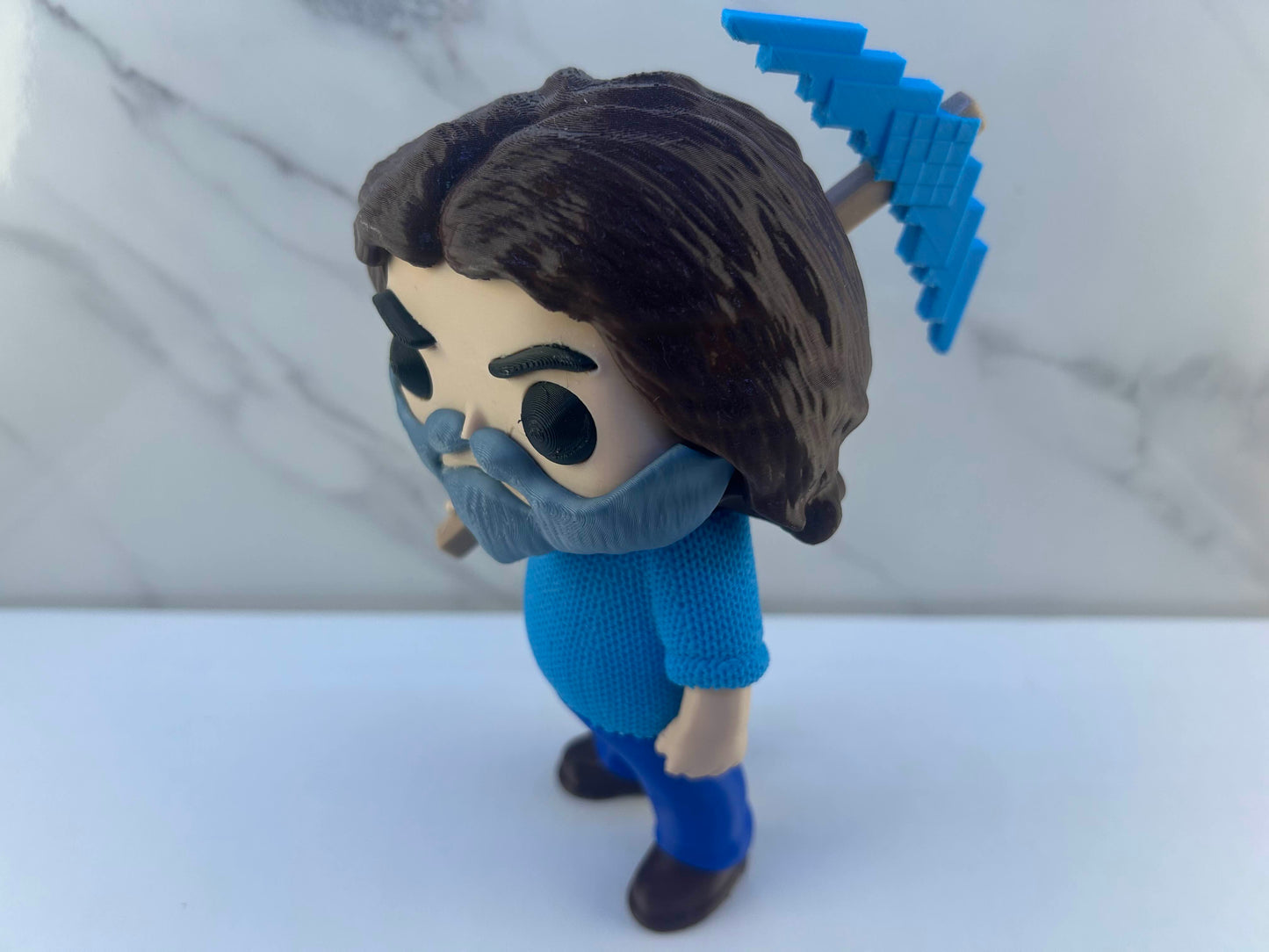 Minecraft - Figurine : Steve avec sa Pioche