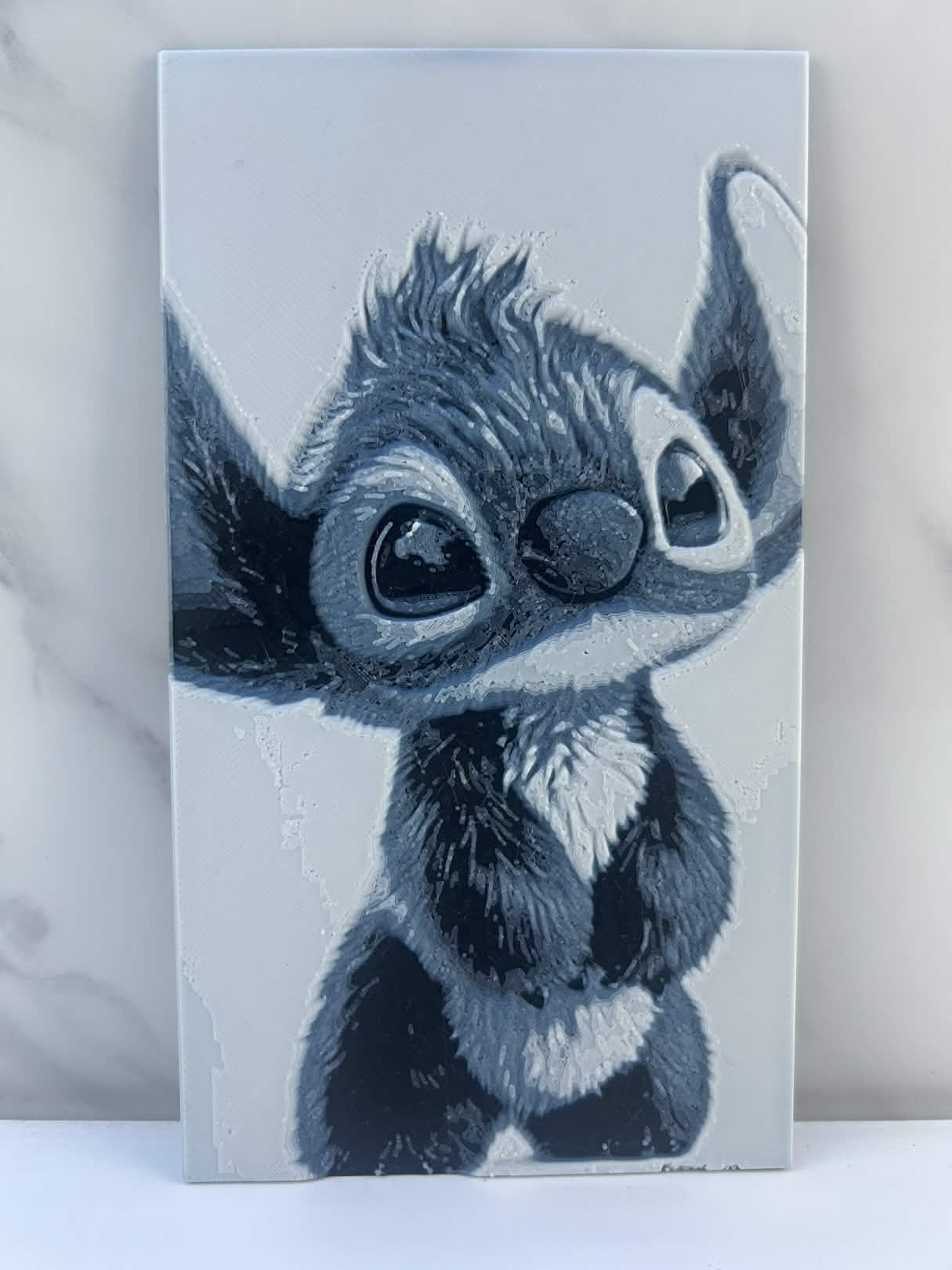 Stitch - Plaque : Avec support