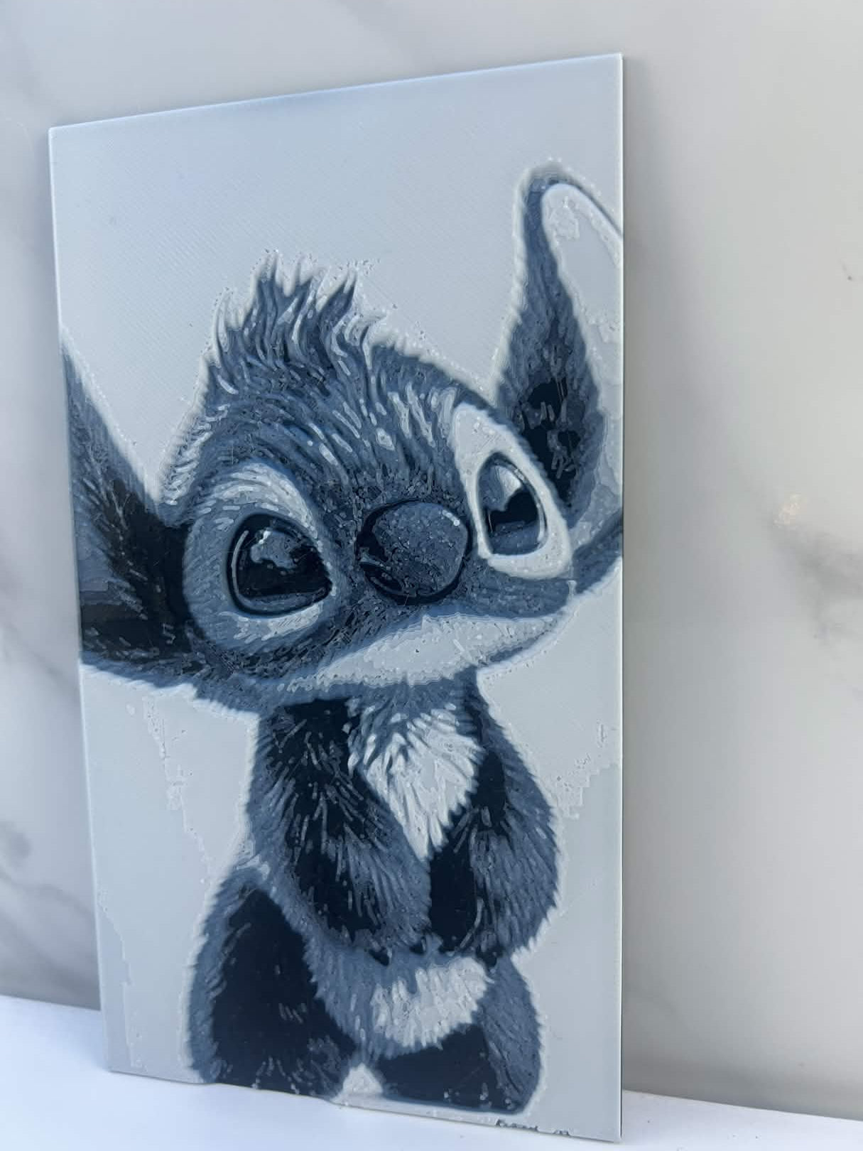 Stitch - Plaque : Avec support
