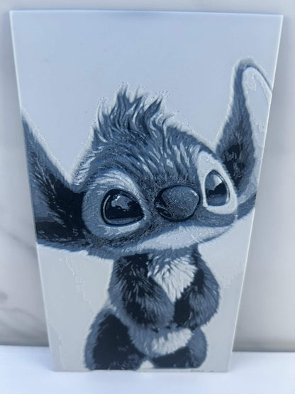 Stitch - Plaque : Avec support